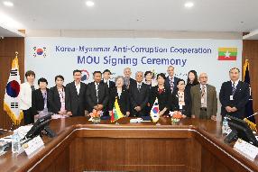 ACRC signed Korea-Myanmar MOU on anti-corruption cooperation